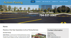 Desktop Screenshot of actionpavingnc.com